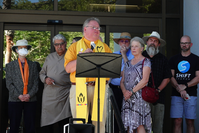 Rev. Christe Lunsford speaks at June Rally to Address Racism