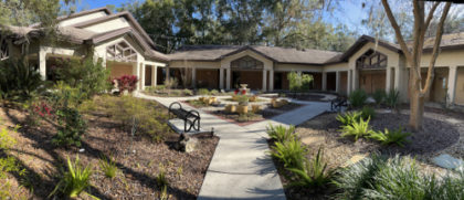 panoramic picture of our Fellowship's Courtyard