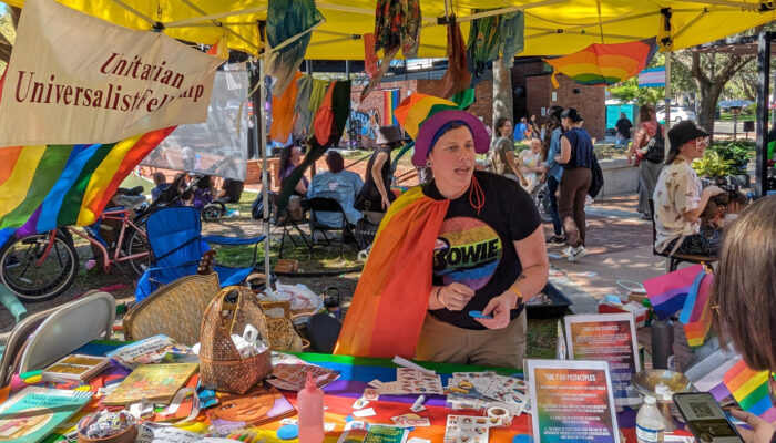 tabling at Pride 2023